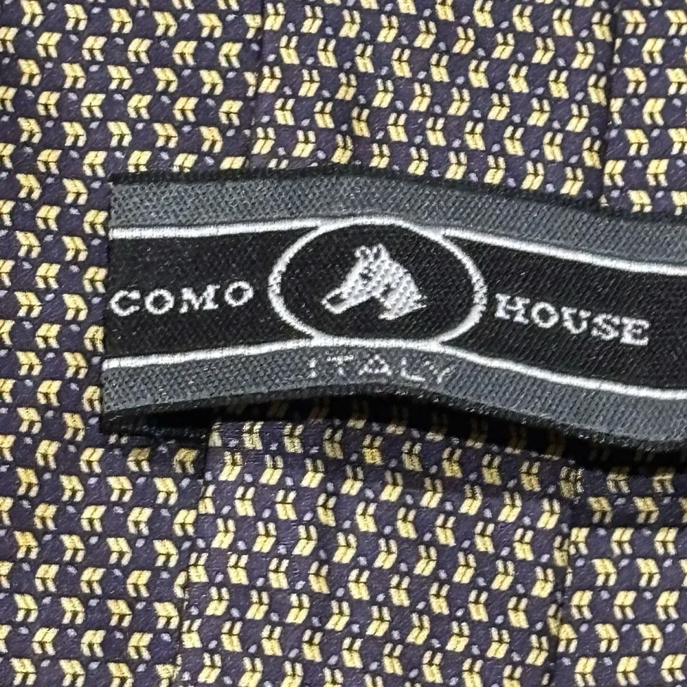 Vintage Como House Italy 100% silk tie